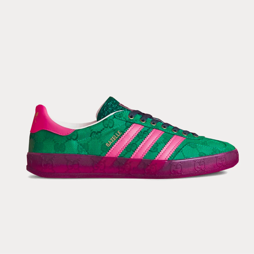 Adidas (WMNS) x Gucci Gazelle 'Green GG Monogram'