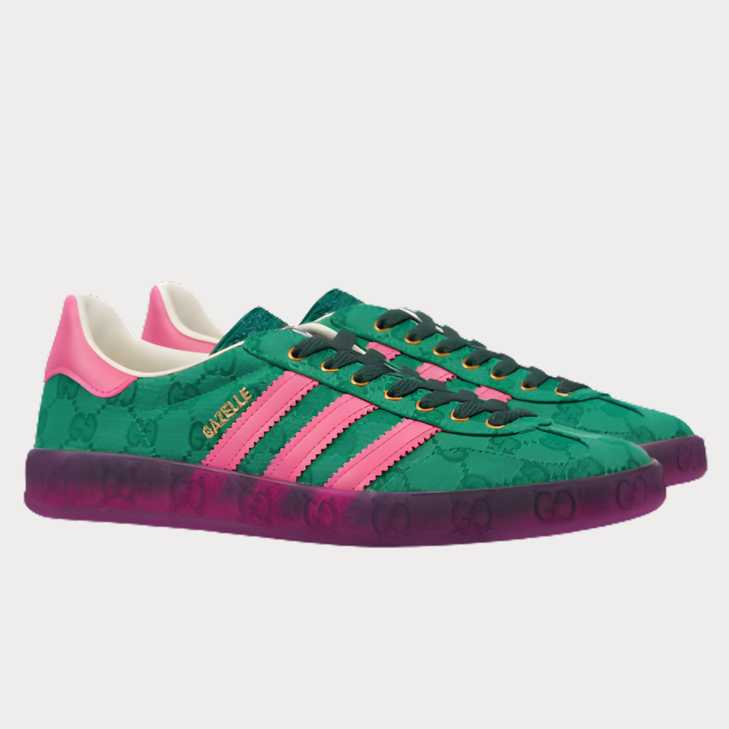 Adidas (WMNS) x Gucci Gazelle 'Green GG Monogram'