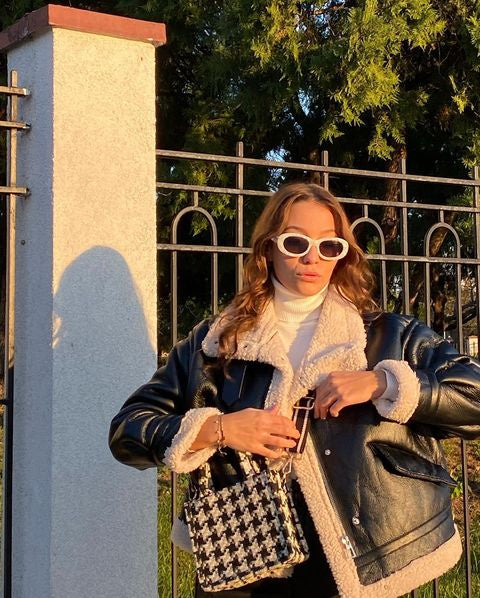 PU-Leder-Motorradjacke für Damen, Oversized, Winter-Oberbekleidung 2025