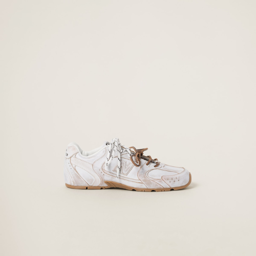 NB (WMNS) x Miu Miu 530 SL White Leather Sneakers